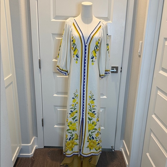 FARM Rio Flora Long Dress Size S - Picture 4 of 9